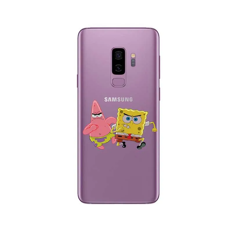 SpongeBobs квадратные штаны лучший друг ТПУ Мягкий силиконовый чехол для телефона для samsung Galaxy S6 S7 S8 S9 S10 Lite M10 M20 Note8