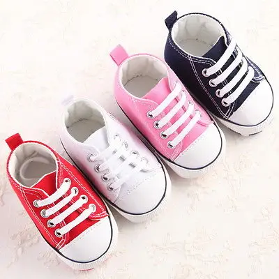 

Pudcoco Baby Casual Shoes Newborn Baby Boy Girl Canvas Pram Shoes Toddler Baby First Walkers Sneakers Trainer Moccasin 0-18M