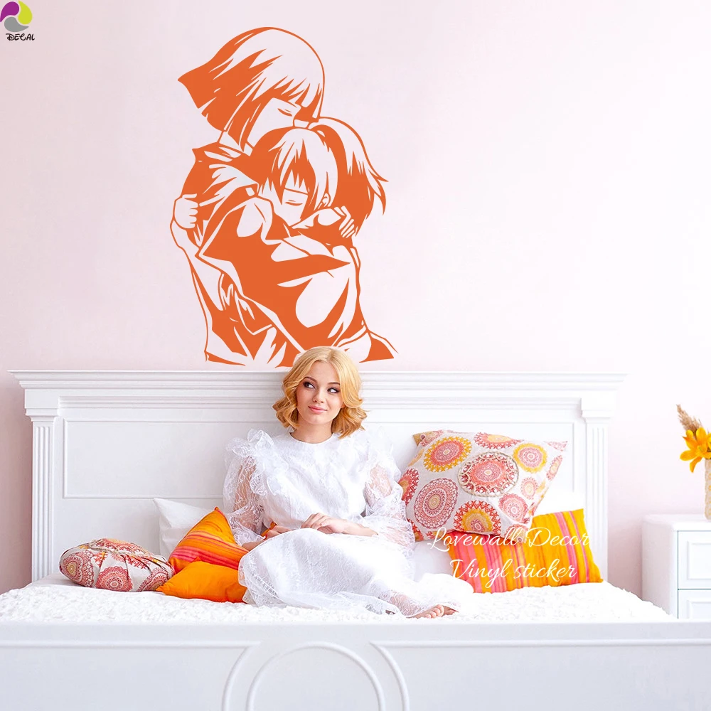 Cartoon Spirited Away Wall Sticker Kids Room Baby Nursery Anime Manga Hayao Miyazaki Spirited Away Girl Sister Wall Decal Vinyl (2)