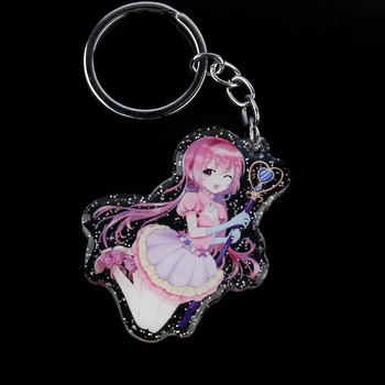 

Custom Cartoon Keychain Acrylic Make Acrylic Keychain Glitter Acrylic Charm