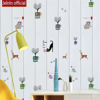 

3d stereo wall stickers wallpaper self-adhesive bedroom children cartoon bubble cartoon owl pattern anti-collision wallpaper