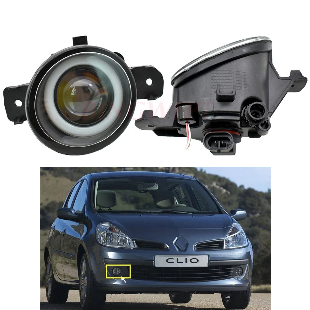 2 шт. светодиодный туман светильник глаза ангела дневного DRL H11 12V для Renault Clio 3/III BR0/1