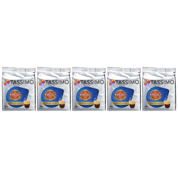 TASSIMO MARCILLA DESCAFEINADO 5 PACK - 80 capsulas