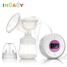 IMBABY lcd Электрический молокоотсос автоматический всасывающий молокоотсос массажный аккумулятор 3 режима USB Перезаряжаемый молочный насос