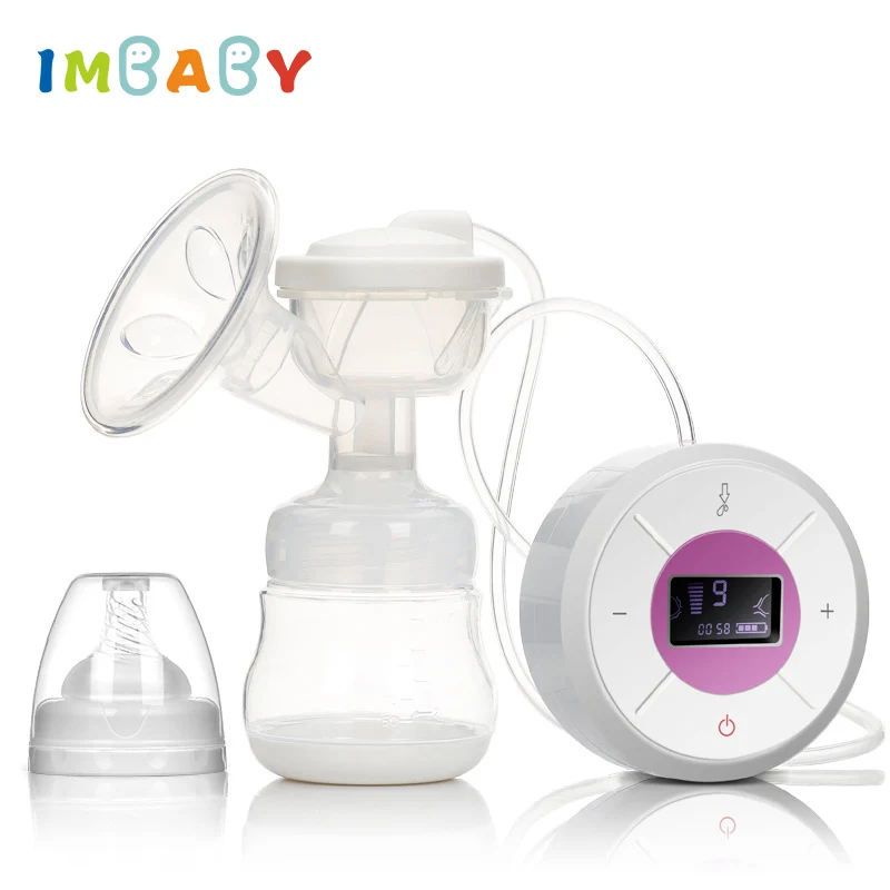 

IMBABY LCD Electric Breast Pump Automatic Suction Milk Massage Breastfeeding Pump Battery 3 Mode USB Rechargeable Milk Pump