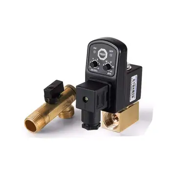 

Solenoid Condensate Auto Drain Valve with Timer G1/2" for Air Compressor
