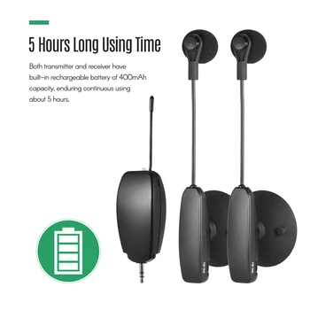 

Wireless UHF Microphone System 2 Transmitters and Receiver Wearable Clip Condenser Mic for Computer Speakers Voice Amplifier