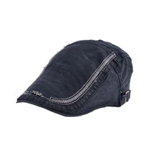 Все сезоны, подарок, мужская шапка, вышивка, берет, шапки, плоская, дышащая, повседневная, универсальная, козырек, вперед, простая, для улицы, на кнопках, мягкая