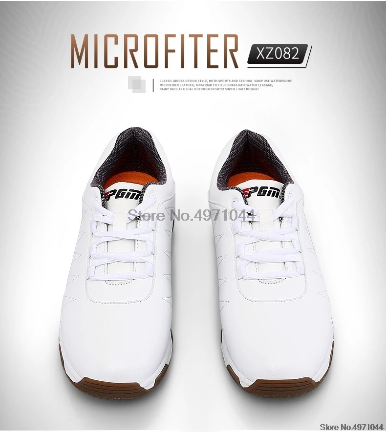 Высокое качество! Pgm/женские нескользящие туфли для гольфа с 3D-принтом; дышащая обувь с фиксацией ногтей; лакированная Женская легкая спортивная обувь; AA51025