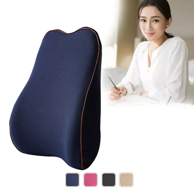 

Memory Foam Lumbar Support Cushion For Back Waist Orthopedic Pillow Coccyx Office Chair Cushion Car Seat Pain Relief Massage Pad