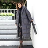 [EAM]  Oversized Long Hooded Cotton-padded Coat Long Sleeve Loose Fit Women Parkas Fashion Tide New Autumn Winter 2022 JD1210 ► Photo 3/6