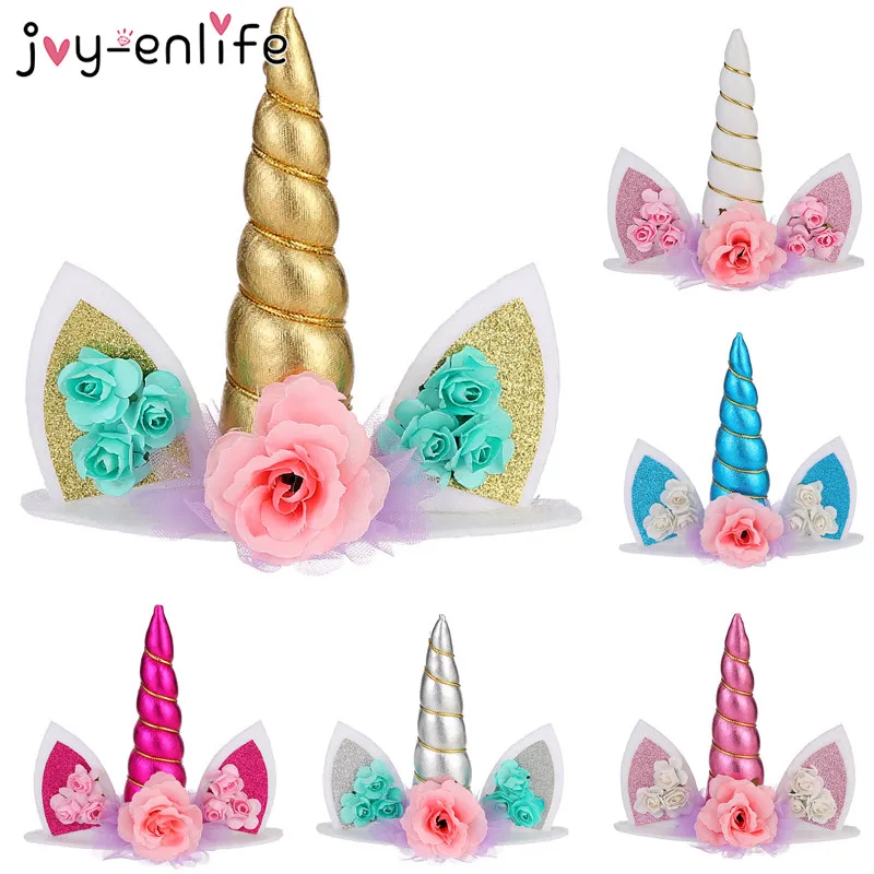 

JOY-ENLIFE Unicorn Cake Topper Wedding Decor for Cake Decorating Supplies Unicorn Birthday Party Decor Unicornio Baby Shower