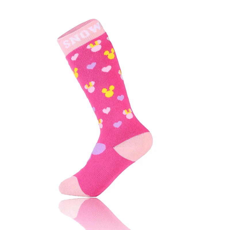 New Ski Socks for Child Boys and Girls Thermal Winter Outdoor Sports Snowboarding and Skiing Socks Long Snow Brands