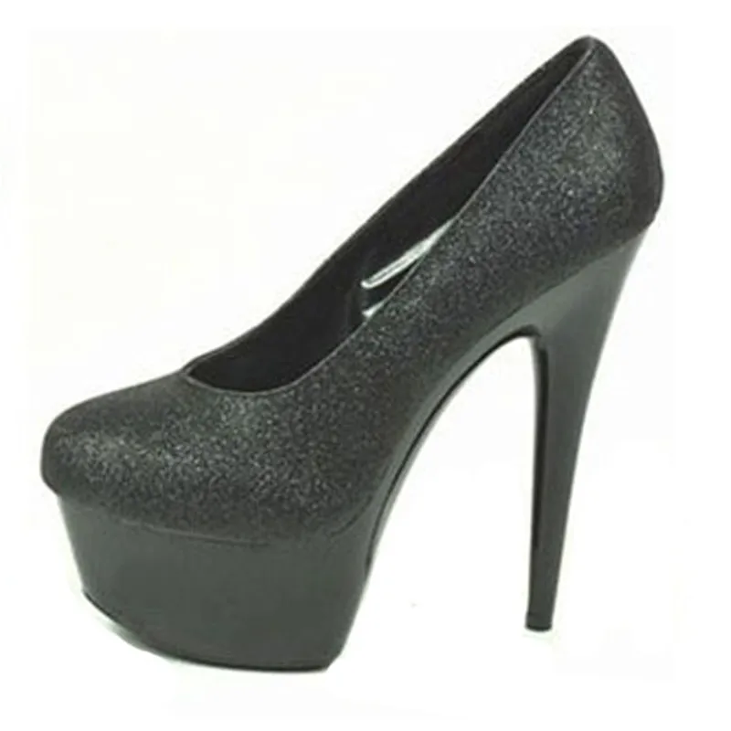 Flash powder bright red bridal wedding dress shoes, set foot stage performance single shoes, 15cm high heels Dance Shoes