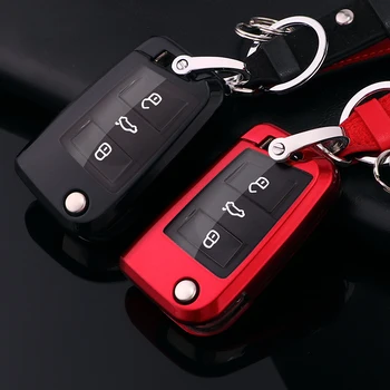 

TPU and PC Car Key Remote Case Cover Holder Case For Volkswagen VW Golf 7 mk7 Seat Ibiza Leon FR 2 Altea Aztec For Skoda Octavia