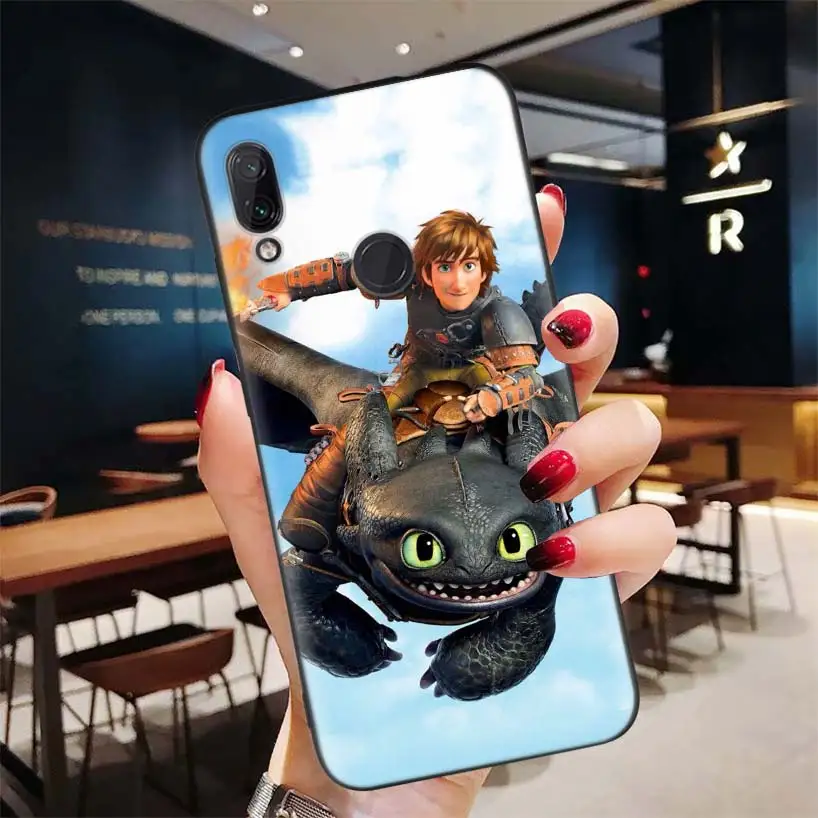 Toothless How To Train Your Dragon Black Case for Xiaomi Redmi Note 8 7 7S 7A 5