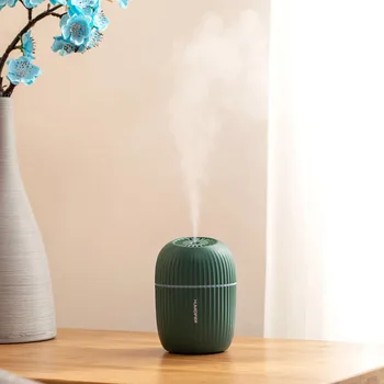 ミスト加湿器車の加湿器アロマディフューザーusbポータブルディフューザー清浄機アトマイザーledライト360度回転