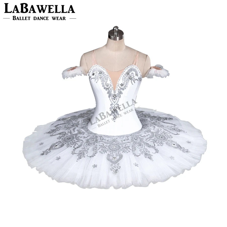 White Swan Professional Snow White Queen YAGP Ballet Tutu Adult Nutcracker Classical Platter Ballet Stage Costume WomanBT9082A
