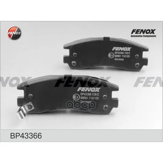 Колодки Задние Opel Sintra 2.2i, 96-99, Cadillac Deville 4.5, 97- Bp43366 FENOX арт. BP43366