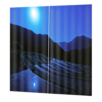 

Top Blackout Curtain Panel Window Screening Window Drapes 170*200cm Elegant Living Room Bedroom Decorative Curtains DZGT050