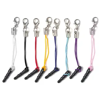

100Pc DIY Phone Charm Universal 3.5mm Anti Dust Earphone Headphone Plug Keychain