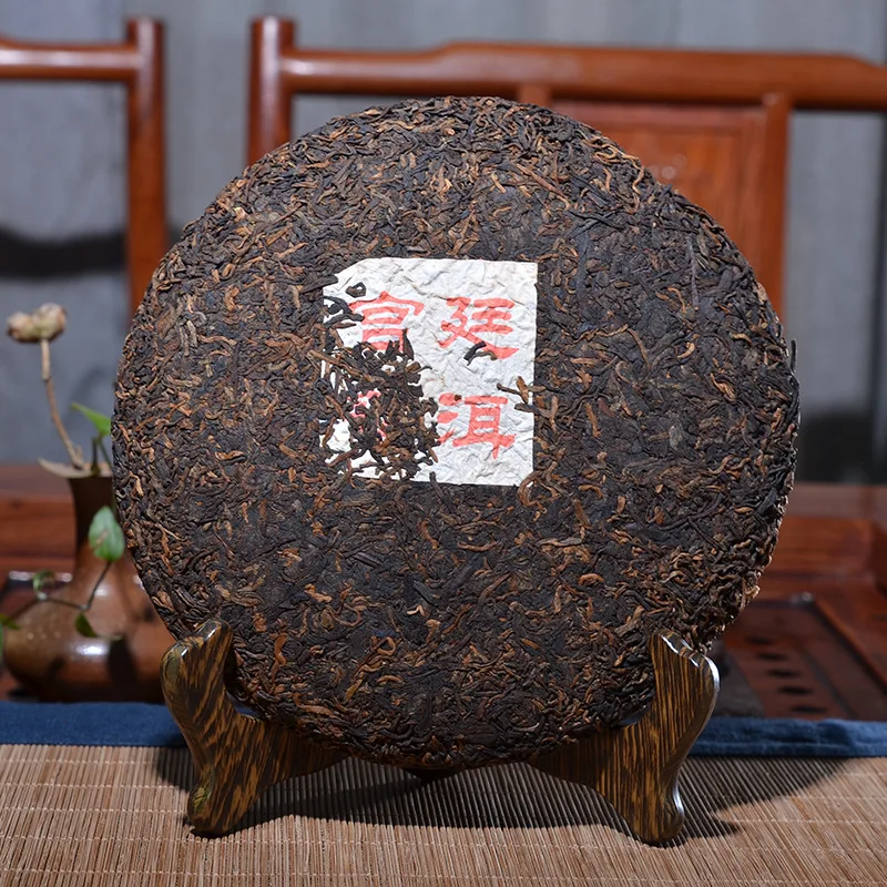 2002 Yr 357g China Pu'er Tea Yunnan Menghai Mellow Oldest RipePu-erh Tea Down Three High Clear Fire For Lost Weight Tea