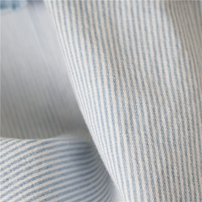 KoHuiJoo, женская джинсовая рубашка, плюс размер, в полоску, из кусков, свободная Джинсовая блузка, весна, длинный рукав, Pokets, длинная рубашка для женщин
