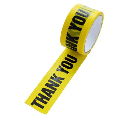 THANK YOU 1-ролл суши DIY 48 мм* 25 м из полиуретана с открытыми порами Предупреждение стикер ленты Противоскользящий осторожно барьер безопасности ленты для дома магазин склада завода школа - Цвет: THANK YOU