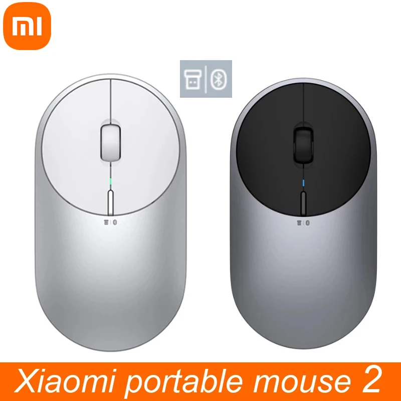 Xiaomi Wireless Gaming Mouse Portable Bluetooth 4.0 Aluminium Alloy ABS Material RF 2.4GHz Dual Mode Connect Mi 1200DPI