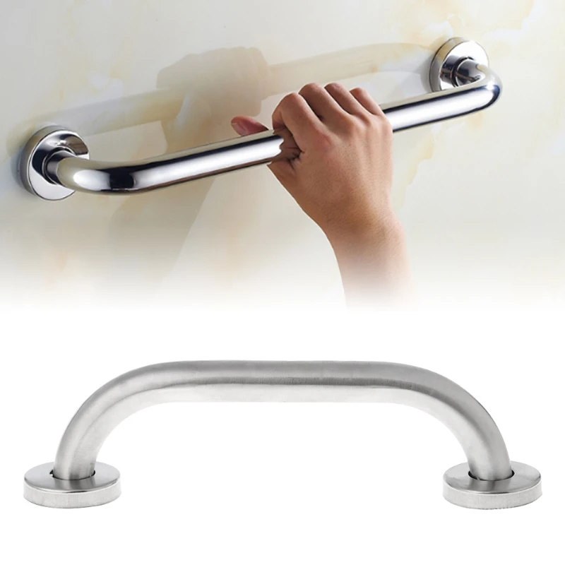 D0AC Stainless Steel Bathroom Shower Support Wall Grab Bar Safety Handle Towels Rail 20cm