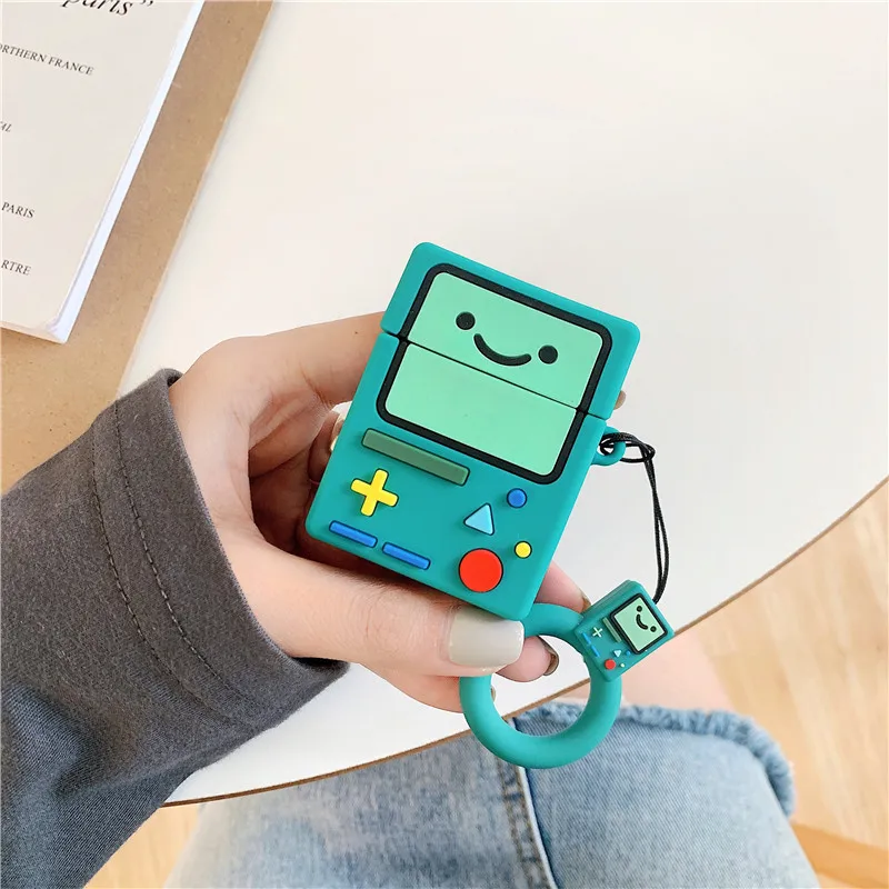 Для AirPod 2 Чехол 3D Adventure Time Game Machine мультяшный Мягкий силиконовый чехол для наушников s для Apple Airpods чехол милый чехол Funda