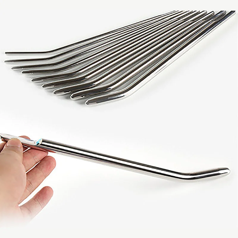 4-12mm Steel Catheter Rod Penis Plug Urethral Sound Sex Toys Urethral Dilators Magic Wand For Men Gay Urethra Stimulation silicone urethral dilator urethral dilator