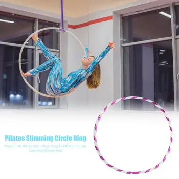 

Rose Red LED Lighting Fitness PE Circle Sports Ring Bodybuilding Fitness Circles Dedicated for Sports Dance Performance