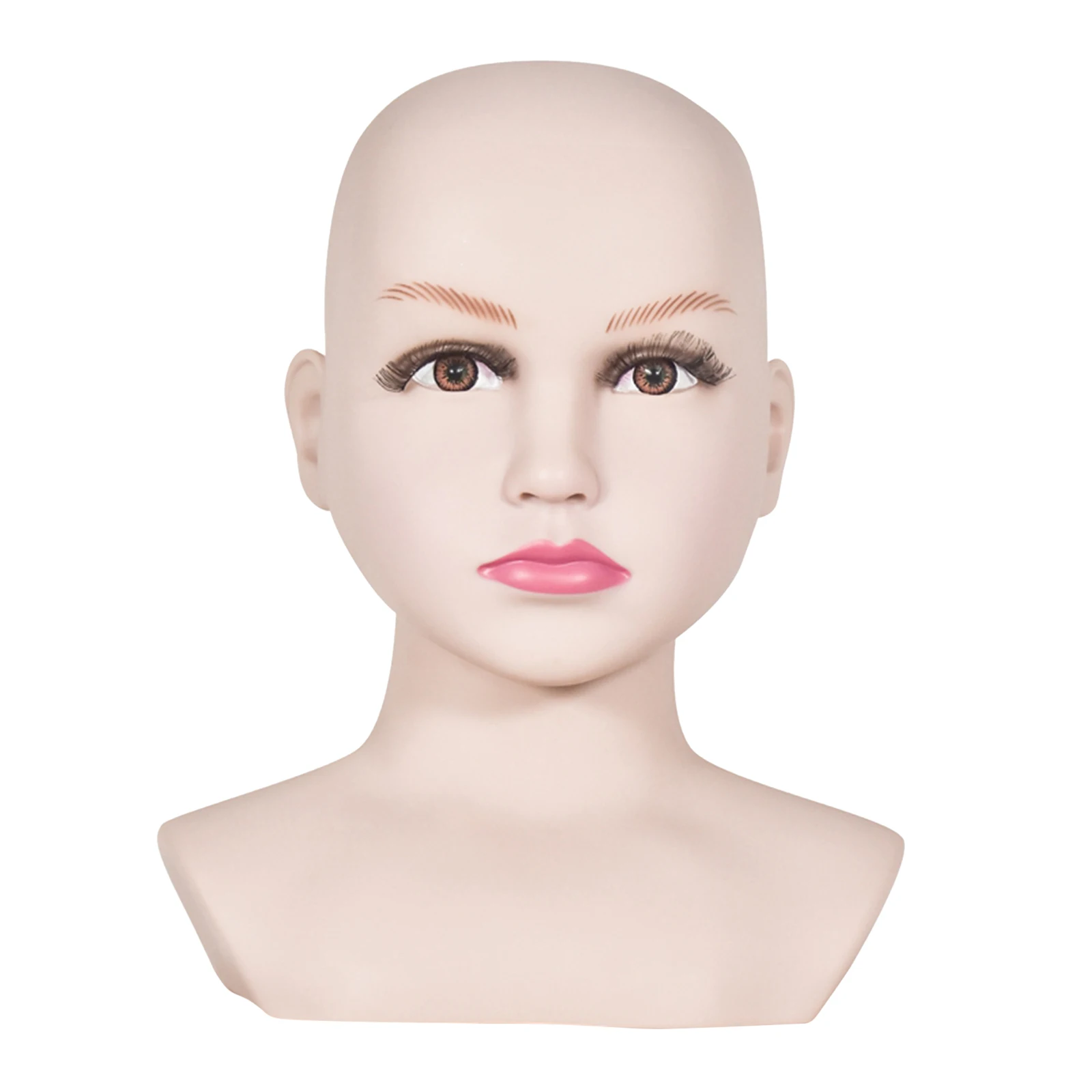 Child Mannequin Head Model Hat Wig Scarf Glasses Display Stand Rack Kids Jewelry