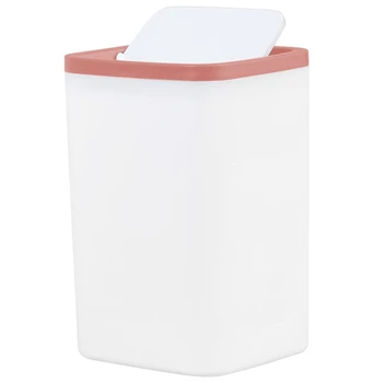 

Waste Bin Small Trash Can Mini Desktop Ashcan Tabletop Trashbox For Desk Car Trash Bin Red
