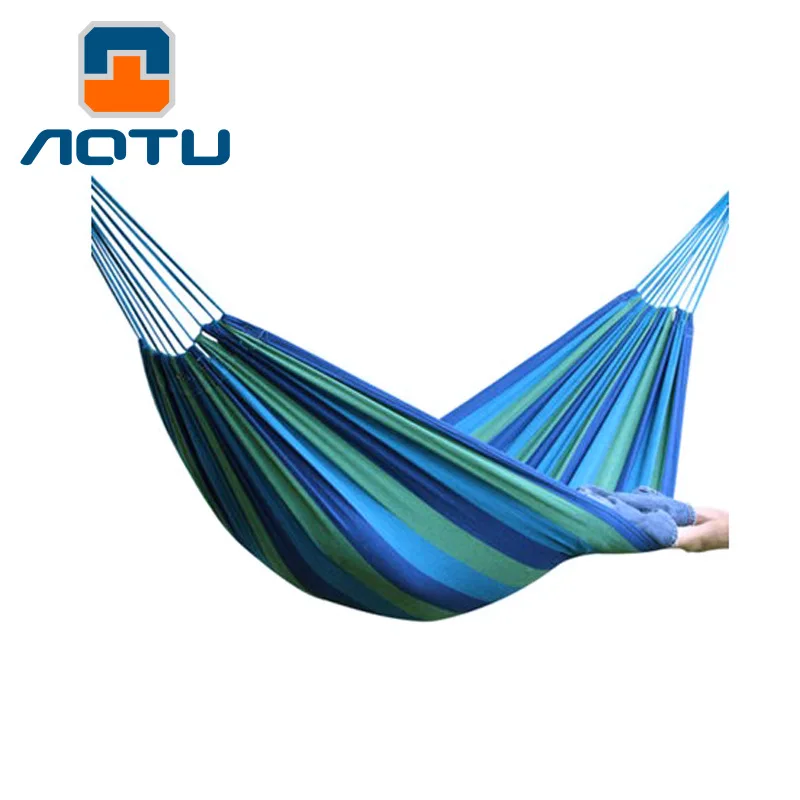 

Bump Outdoor Leisure Hammock Widened Thick Canvas Double Hammock Indoor Park Camping Adult AT6714