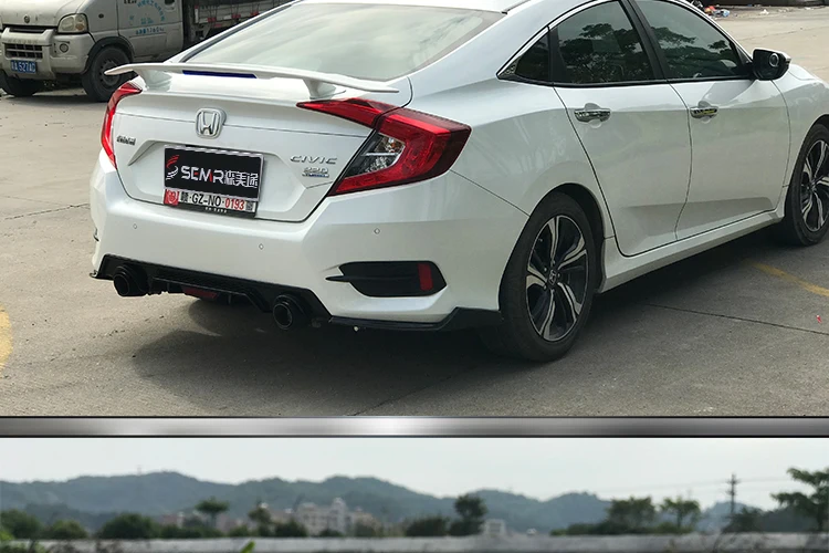 Подходит для Honda Civic 10 ABS удар бесплатно GT стиль задний спойлер заднего крыла 06-11