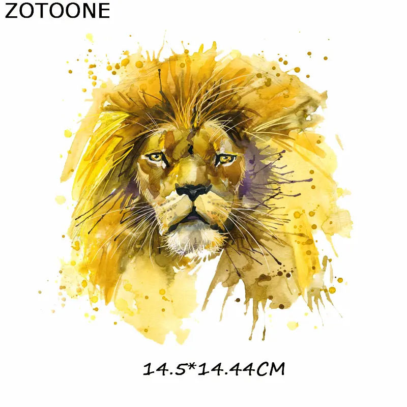 ZOTOONE чернильная роспись нашивки в форме животных для одежды накладные аппликации