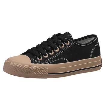 

Canvas Shoes Female 2020 Spring New Korean Ins Tide Wild Student Harajuku Ulzzang Casual Trendy Shoes Girl Sneakers Women Flats