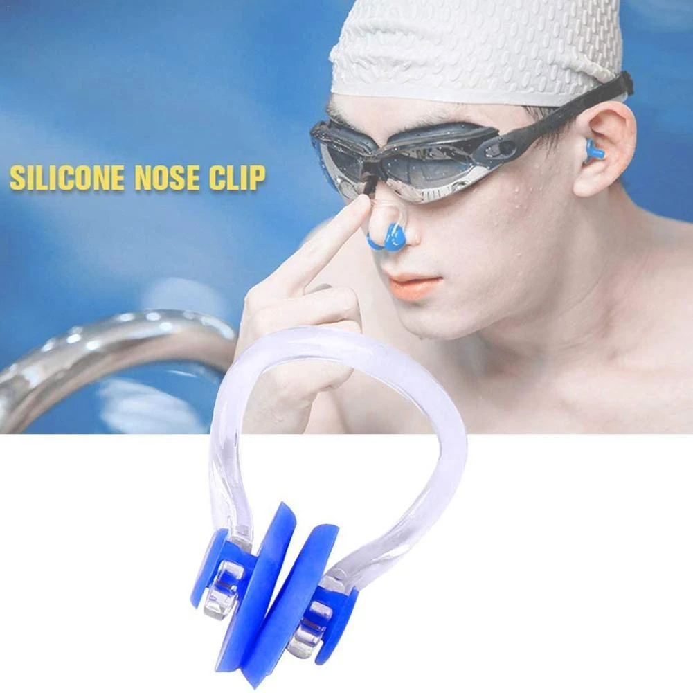 Pinza para la nariz de natación de silicona suave para adultos niños, Clip reutilizable para surfear y bucear, 1 unidad|Clips para nariz/oídos| - AliExpress