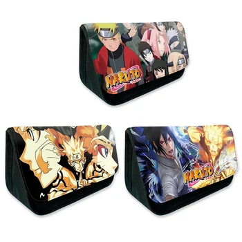 

Anime Naruto Canvas Zipper Pencil Bag Fashion Pencil Case Kids Gift Stationery Container School Supplies