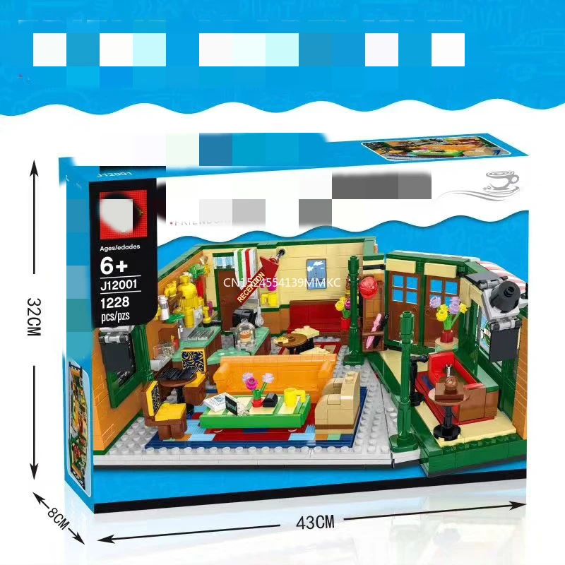 

Classic TV Series American Drama Friends Central Perk Cafe compatible Friends Model Building Block Bricks 21319 Toy Gift