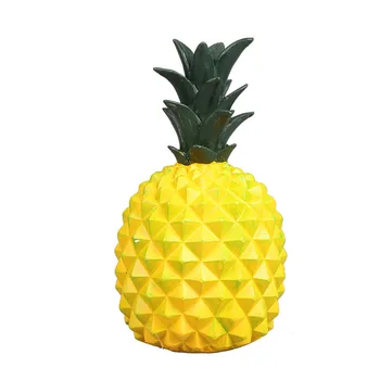 

Nordic Brilliant Yellow Pineapple Figurine Miniature Model Modern Art Figurine Ornament Home Decoration Accessories Room Decor