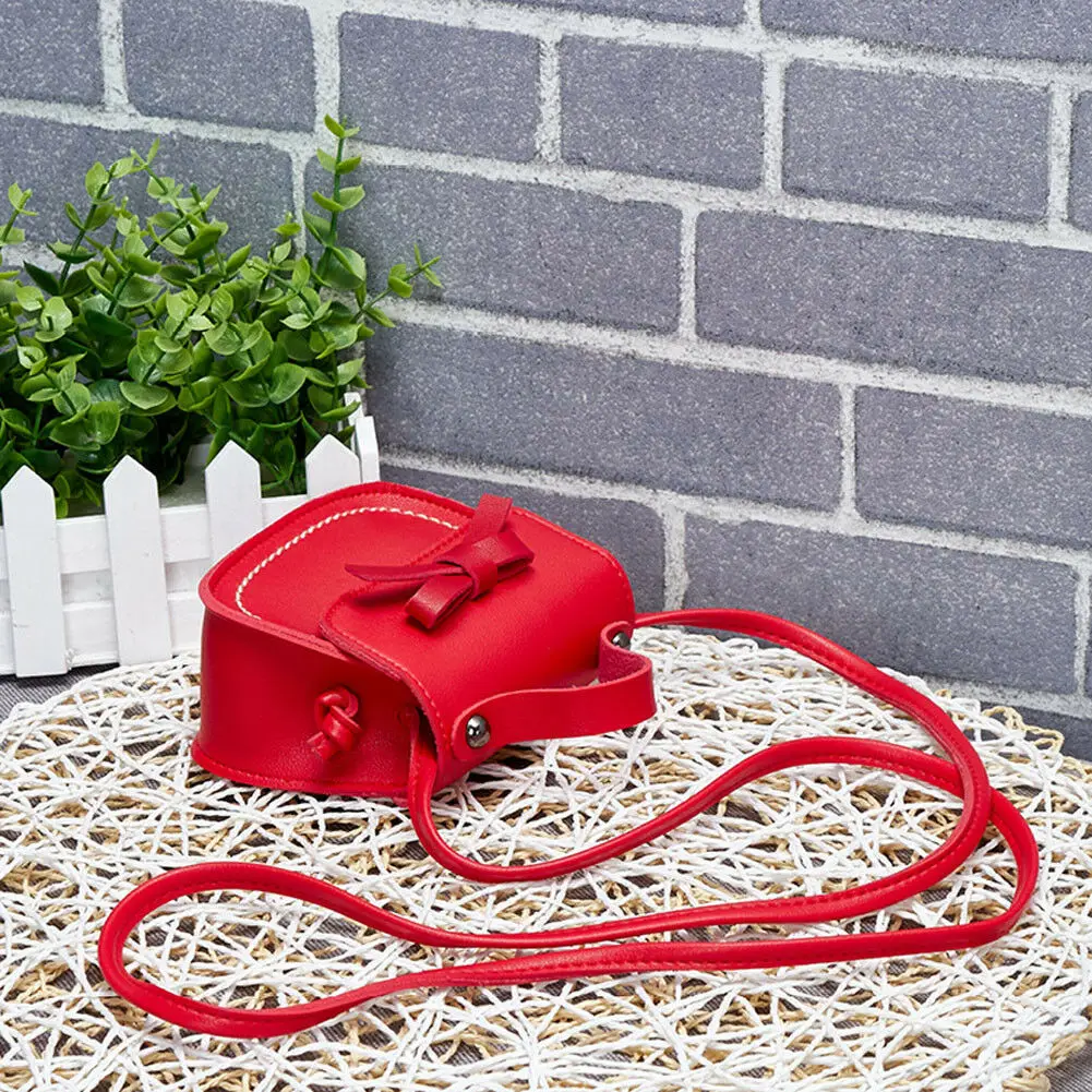 Детские сумки-мессенджеры для малышей, Детская сумка принцессы на плечо для девочек, одноцветная Сумочка принцессы с бантом, кошельки для монет