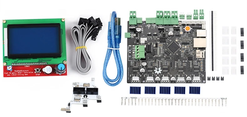 1 компл. Smoothieboard 5X V1.1 ARMBoard+ адаптер+ 12864LCD Scrren для ЧПУ машины 3d части принтера