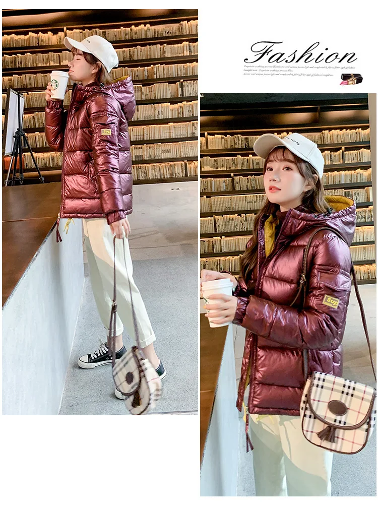 New Style down Jacket Cotton-padded Clothes Women's Korean-style Mixed Colors Fashion Casual Students Woman Cotton Dress Co