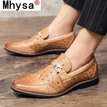 

Casual Shoes Men Flat Shoes Luxury Designer Sneakers Slip on Leather Leisure Loafers Foreign Trade Leisure Shoes Men Big Size 48