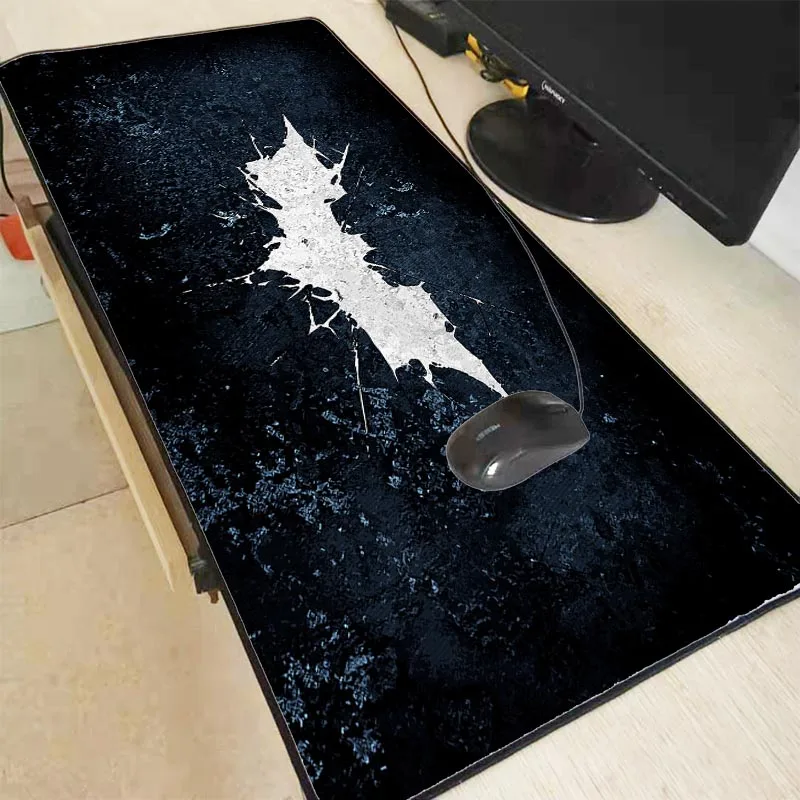 

Mairuige Free Shipping My Favorite Batman Logo Professional Gaming Large Mouse Pad Unique Desktop Pad Game Lock Edge Mousepad