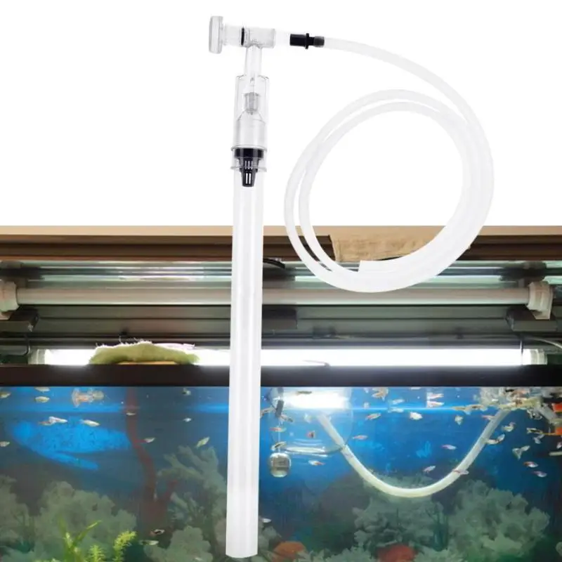 Практичный аквариум вакуумный водяной теплообменник гравий вакуум очиститель