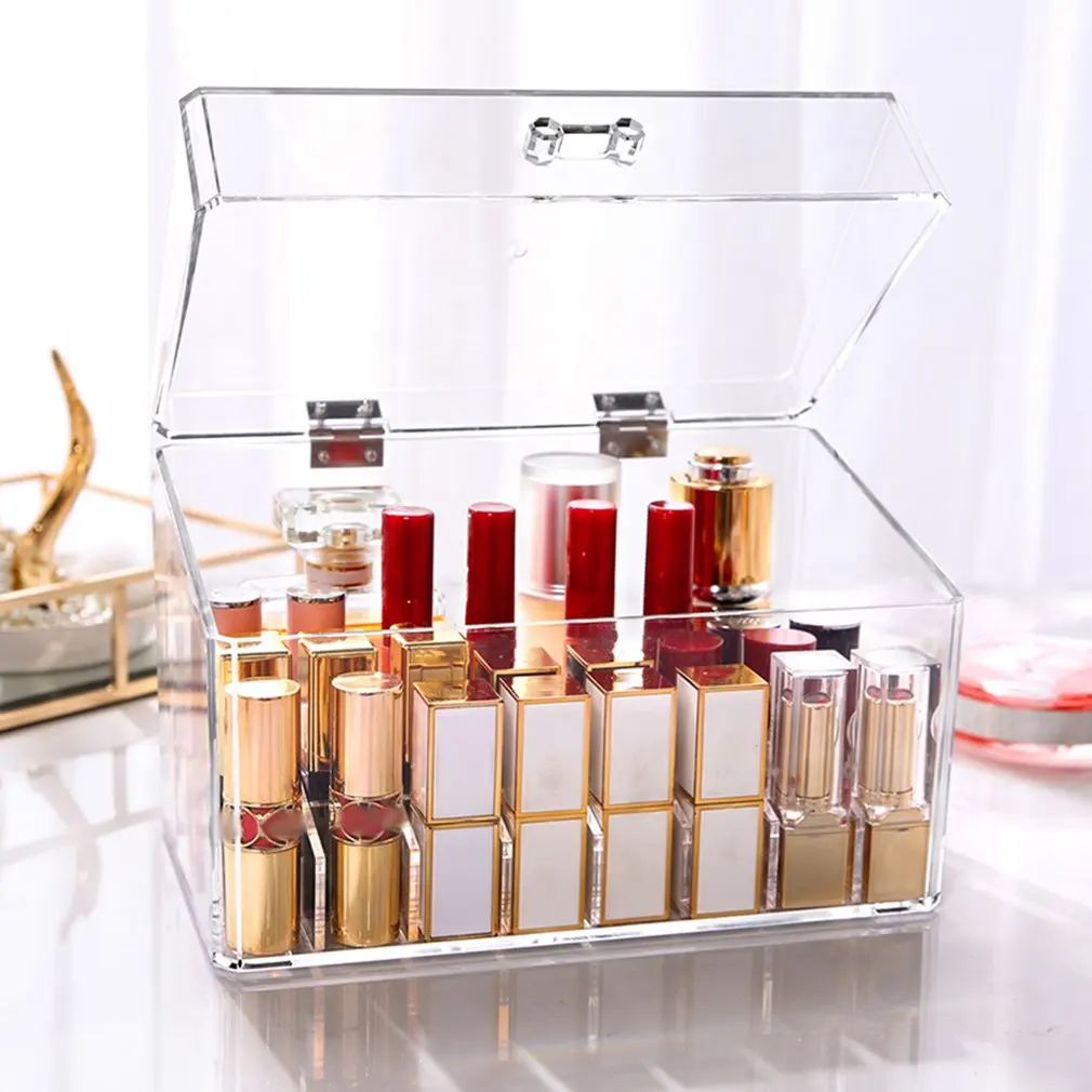 

Lipstick Storage Box Display Stand Acrylic Cosmetic Holder Makeup Organizer for Lip Gloss Storage Organizer
